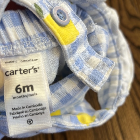 Carter’s lemon design romper - Picture 5 of 5